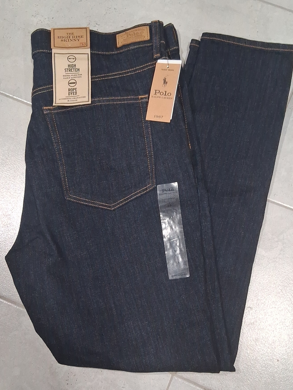 Polo Ralph Lauren High-Rise Skinny Jeans Size-33 NWT